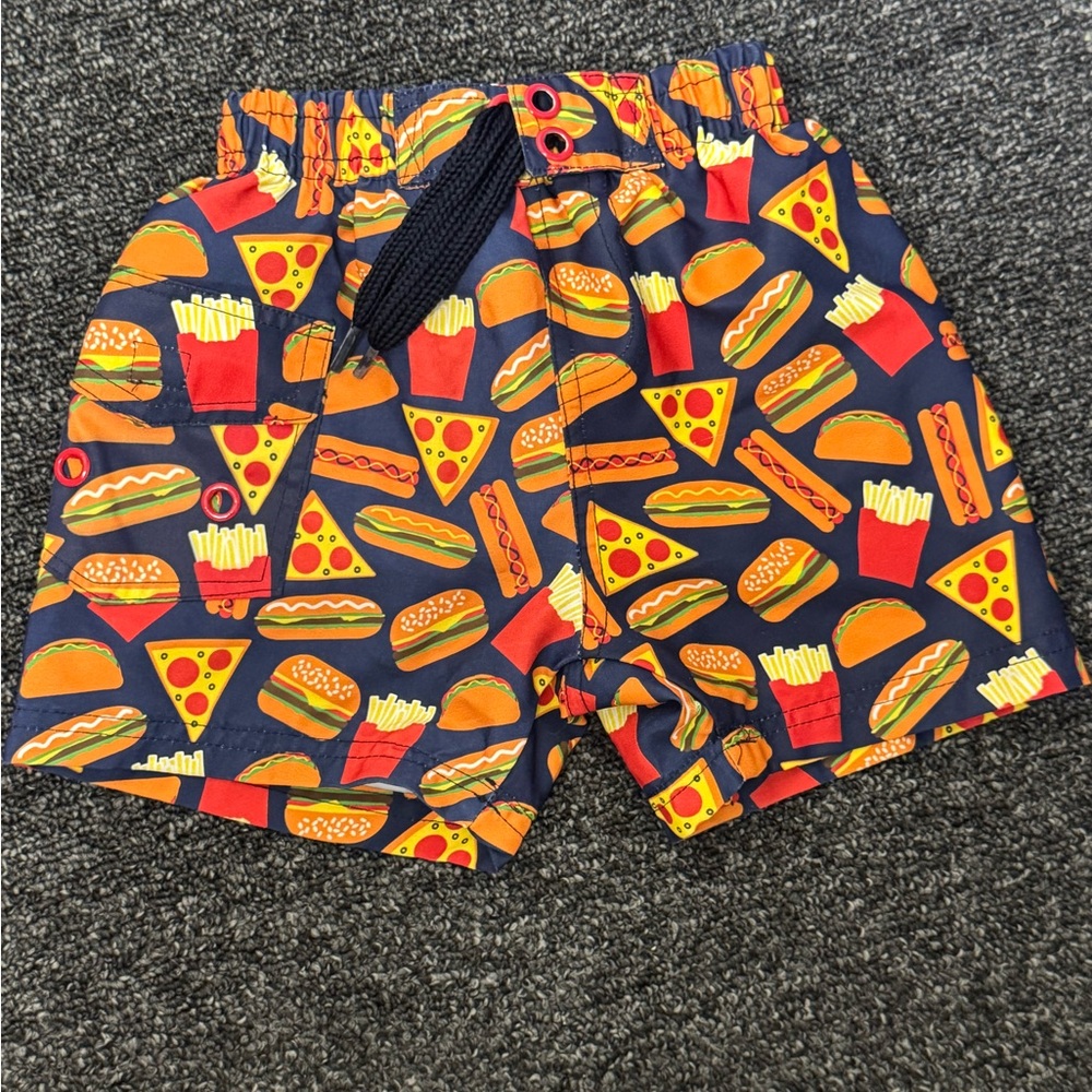Mish Boys Kids Food Print Swim Trunks